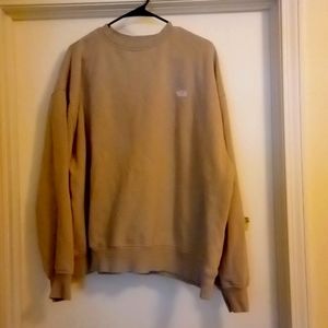 Tan North Face sweatshirt